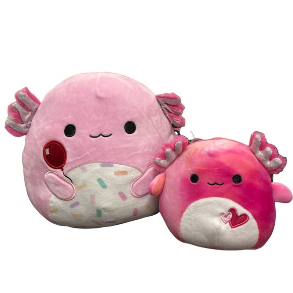 ARCHIE 8” & ALEKA 5” AXOLOTL SQUISHMALLOW  FRIENDS HTF RARE - Picture 3 of 6